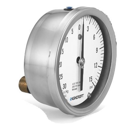 25 1009SW 02B 15psi Ashcroft Gauge